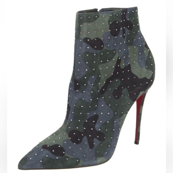 Christian Louboutin Suede Booties - Picture 2 of 8